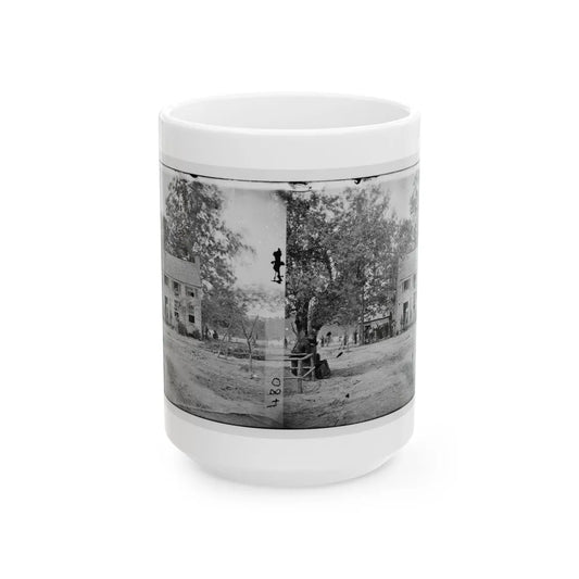 Fair Oaks, Va. Frame House Used As A Hospital By Gen Joseph Hooker's Division (U.S. Civil War) White Coffee Mug-15oz-Go Mug Yourself