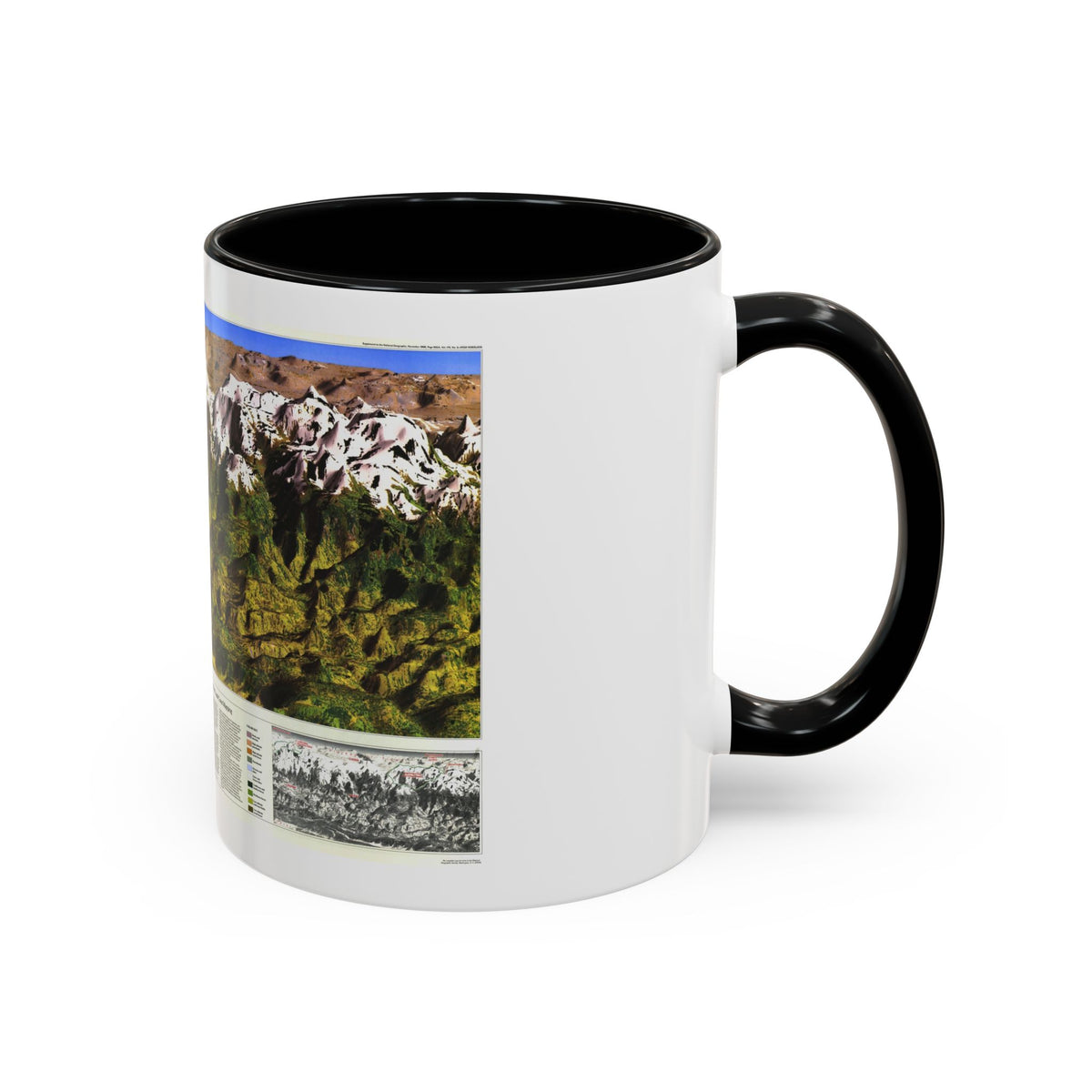 High Himalaya (1988) (Map) Accent Coffee Mug