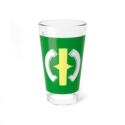 Flag of Mukawa Hokkaido 1960-2006 (Japan) Pint Glass 16oz