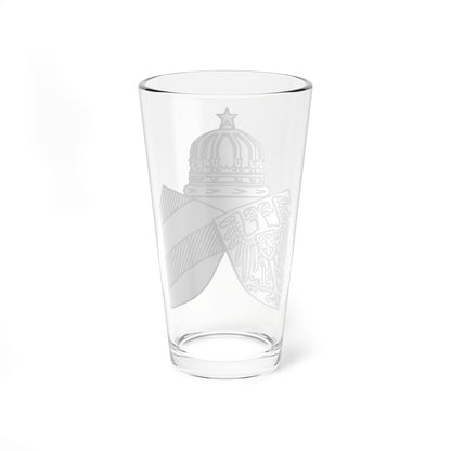 Diplomatic Seal of Prince Wilhelm of Wied (Albania) (Coat of Arms) Pint Glass 16oz