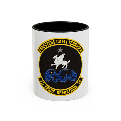 22d Space Operations Squadron (U.S. Air Force) Accent Coffee Mug