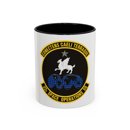 22d Space Operations Squadron (U.S. Air Force) Accent Coffee Mug