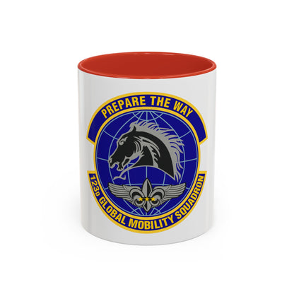 123d Global Mobility Squadron (U.S. Air Force) Accent Coffee Mug