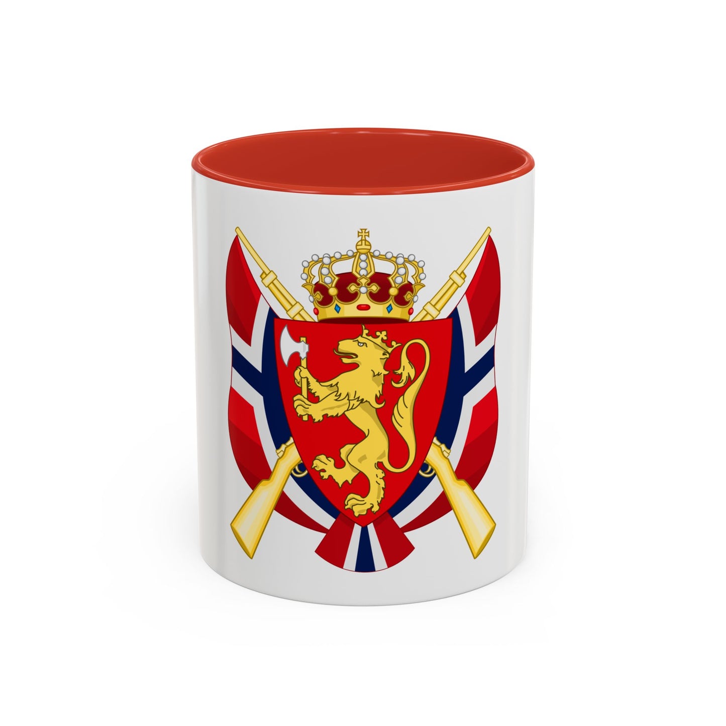 Coat of arms of the National Rifle Association of Norway - Accent Coffee Mug