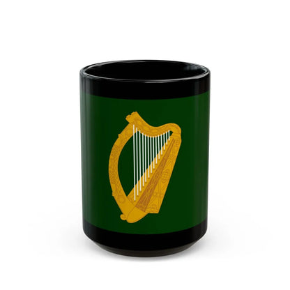 Flag of Leinster Ireland - Black Coffee Mug-15oz-Go Mug Yourself