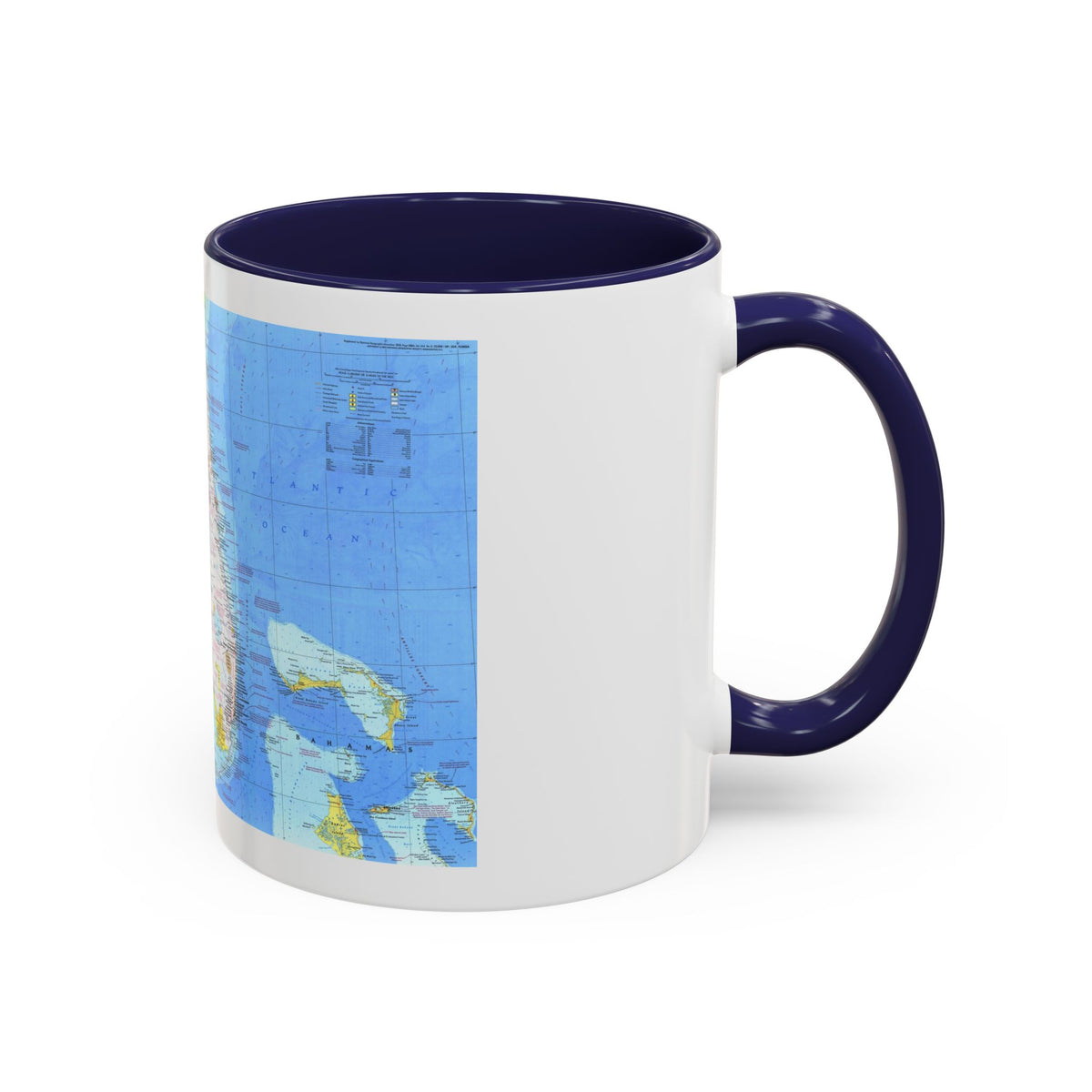 USA - Florida 1 (1973) (Map) Accent Coffee Mug