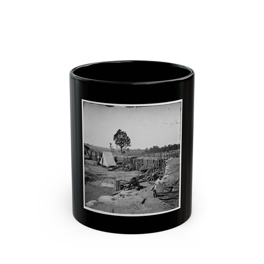 Atlanta, Georgia. Confederate Fort In Front Of Atlanta (U.S. Civil War) Black Coffee Mug