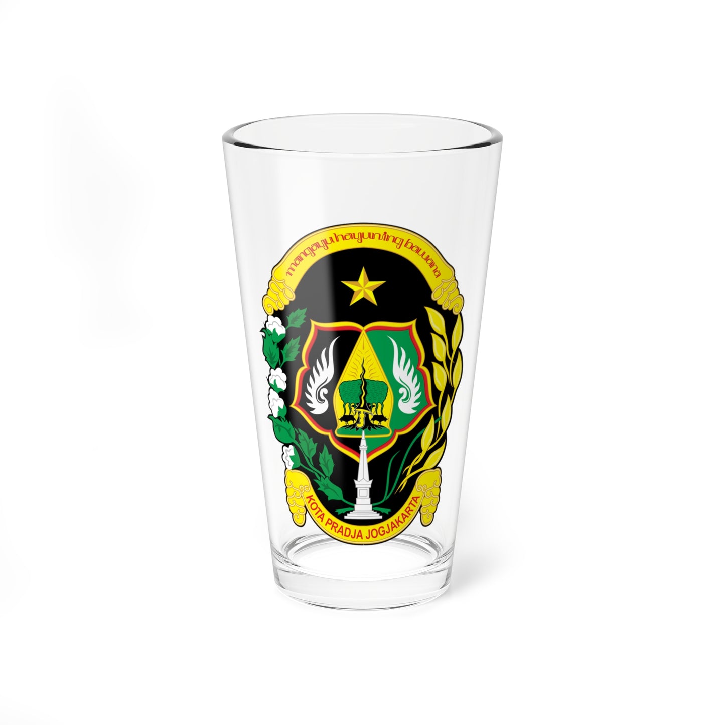 Seal of the City of Yogyakarta (Indonesia) (Coat of Arms) Pint Glass 16oz