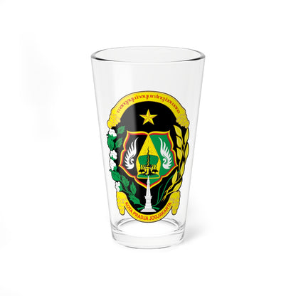 Seal of the City of Yogyakarta (Indonesia) (Coat of Arms) Pint Glass 16oz
