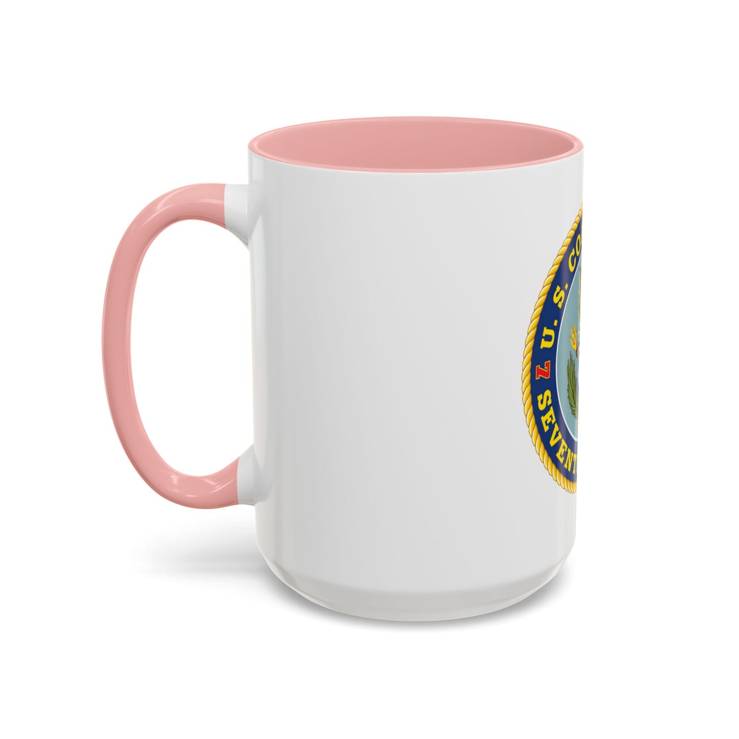 USCG Seventh District (U.S. Coast Guard) Accent Coffee Mug