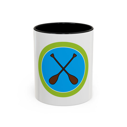 Canoeing (Boy Scout Merit Badge) Accent Coffee Mug