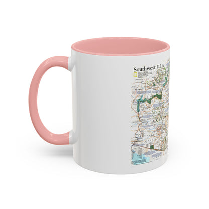 USA - Southwest (1992) (Map) Accent Coffee Mug