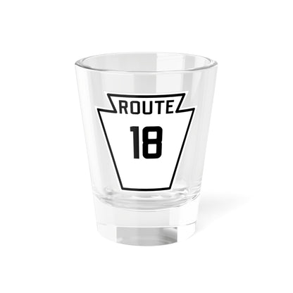 PA-18 1926 (Pennsylvania) (Road Sign) Shot Glass 1.5oz