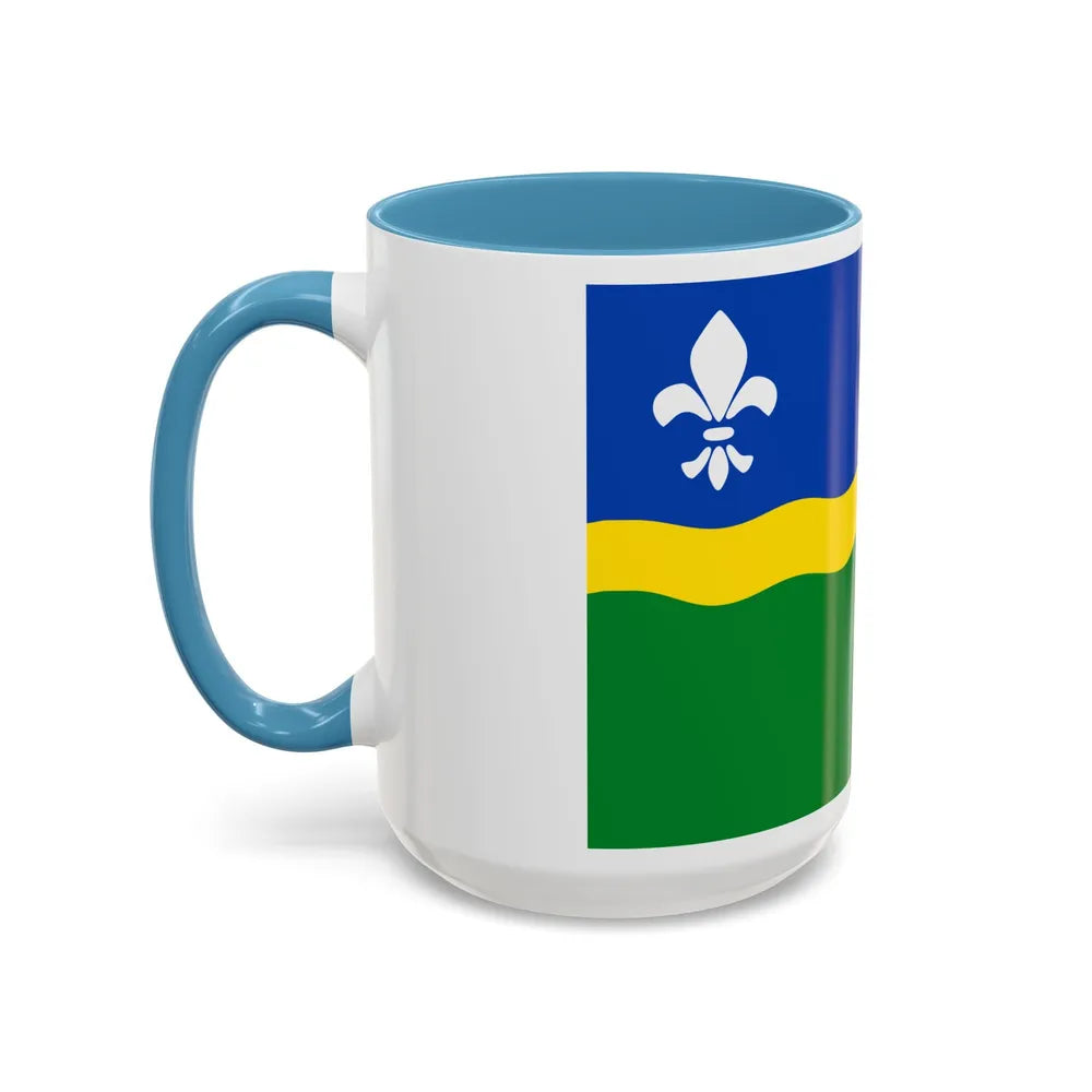 Flag of Flevoland Netherlands - Accent Coffee Mug-Go Mug Yourself