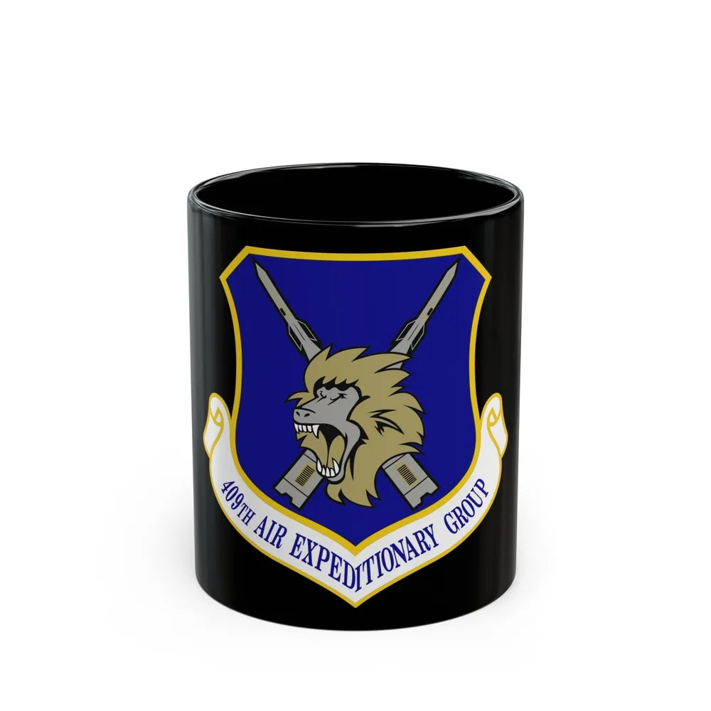 409th Air Expeditionary Group (U.S. Air Force) Black Coffee Mug-11oz-Go Mug Yourself