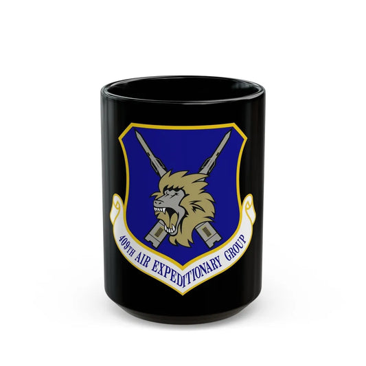 409th Air Expeditionary Group (U.S. Air Force) Black Coffee Mug-15oz-Go Mug Yourself