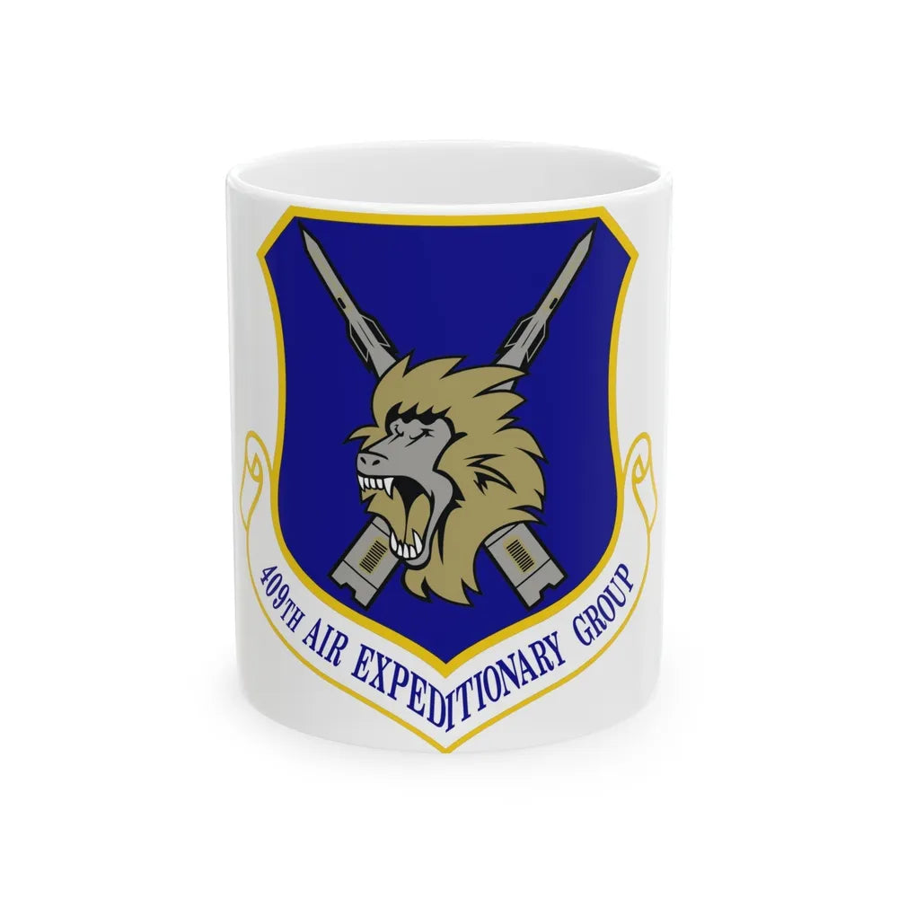 409th Air Expeditionary Group (U.S. Air Force) White Coffee Mug-11oz-Go Mug Yourself