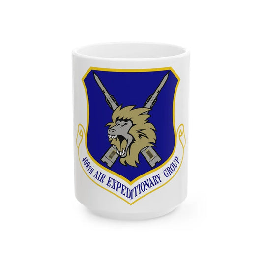 409th Air Expeditionary Group (U.S. Air Force) White Coffee Mug-15oz-Go Mug Yourself