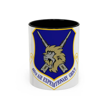 409th Air Expeditionary Group (U.S. Air Force) Accent Coffee Mug 11oz Black - Go Mug Yourself