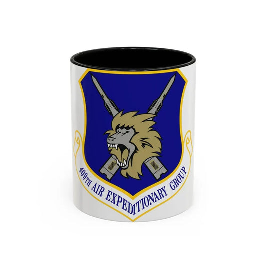 409th Air Expeditionary Group (U.S. Air Force) Accent Coffee Mug 11oz Black - Go Mug Yourself