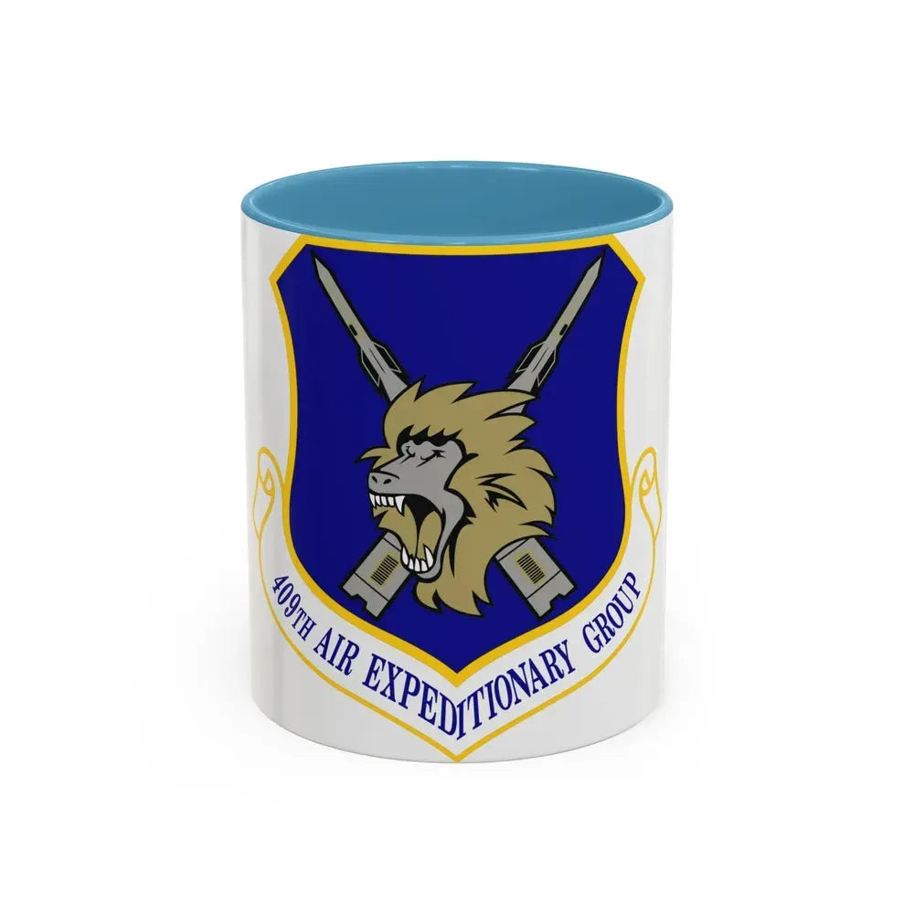 409th Air Expeditionary Group (U.S. Air Force) Accent Coffee Mug 11oz Light Blue - Go Mug Yourself
