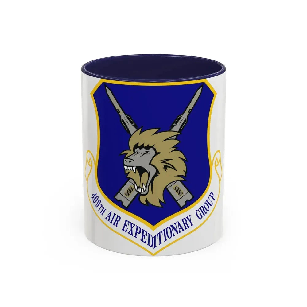 409th Air Expeditionary Group (U.S. Air Force) Accent Coffee Mug 11oz Navy - Go Mug Yourself