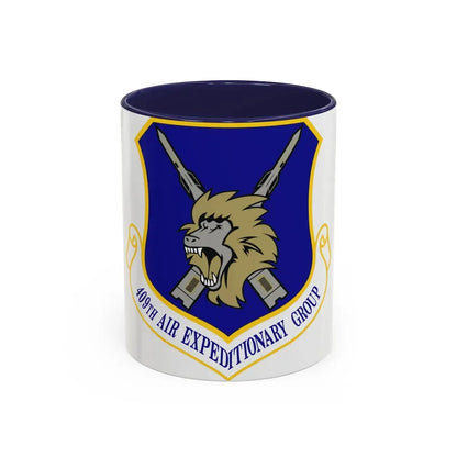 409th Air Expeditionary Group (U.S. Air Force) Accent Coffee Mug 11oz Navy - Go Mug Yourself