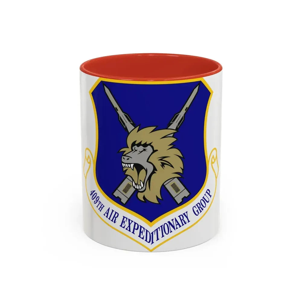 409th Air Expeditionary Group (U.S. Air Force) Accent Coffee Mug 11oz Red - Go Mug Yourself