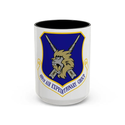 409th Air Expeditionary Group (U.S. Air Force) Accent Coffee Mug 15oz Black - Go Mug Yourself