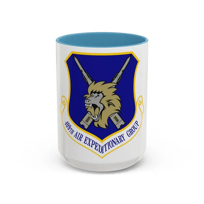 409th Air Expeditionary Group (U.S. Air Force) Accent Coffee Mug 15oz Light Blue - Go Mug Yourself