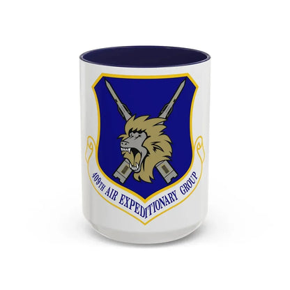 409th Air Expeditionary Group (U.S. Air Force) Accent Coffee Mug 15oz Navy - Go Mug Yourself