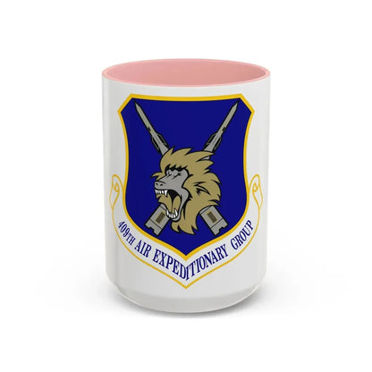 409th Air Expeditionary Group (U.S. Air Force) Accent Coffee Mug 15oz Pink - Go Mug Yourself