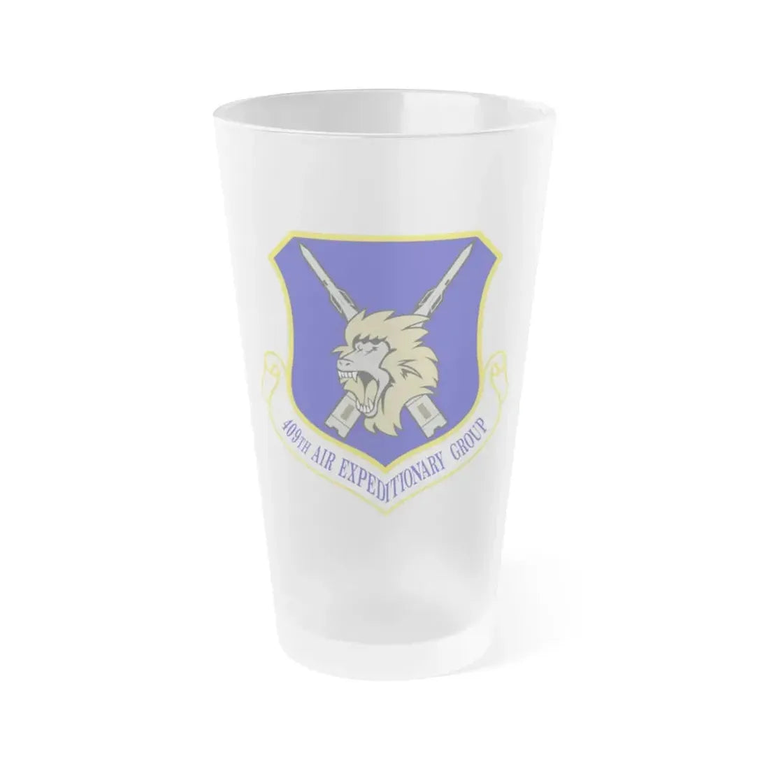 409th Air Expeditionary Group (U.S. Air Force) Frosted Pint Glass 16oz Default Title - Go Mug Yourself