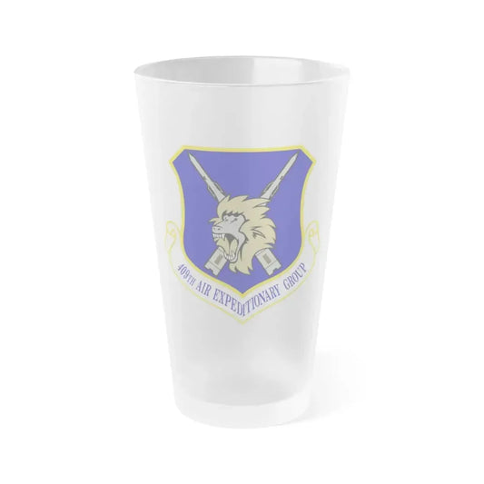 409th Air Expeditionary Group (U.S. Air Force) Frosted Pint Glass 16oz Default Title - Go Mug Yourself