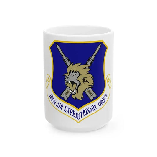409th Air Expeditionary Group (U.S. Air Force) White Coffee Mug 15oz - Go Mug Yourself