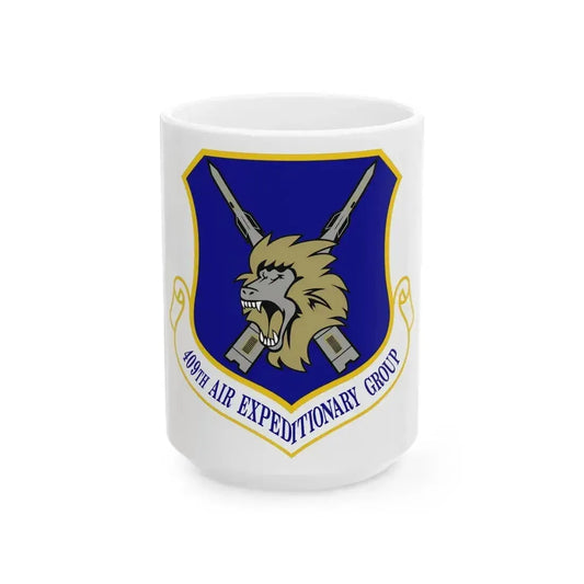 409th Air Expeditionary Group (U.S. Air Force) White Coffee Mug 15oz - Go Mug Yourself
