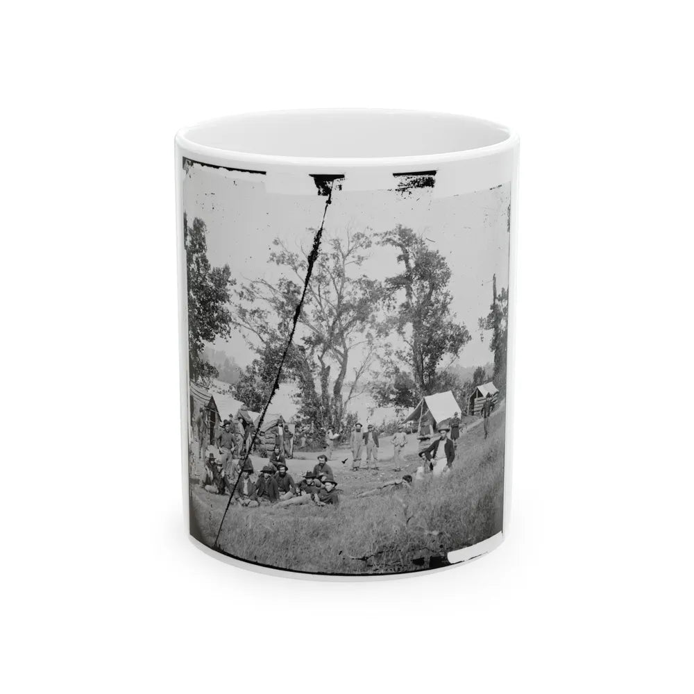 Chattanooga, Tenn., Vicinity. Federal Camp By The Tennessee River (U.S. Civil War) White Coffee Mug-11oz-Go Mug Yourself