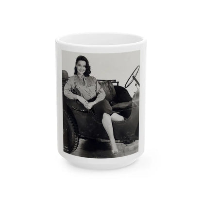 Kathryn Grant #67 (Vintage Female Icon) White Coffee Mug-15oz-Go Mug Yourself