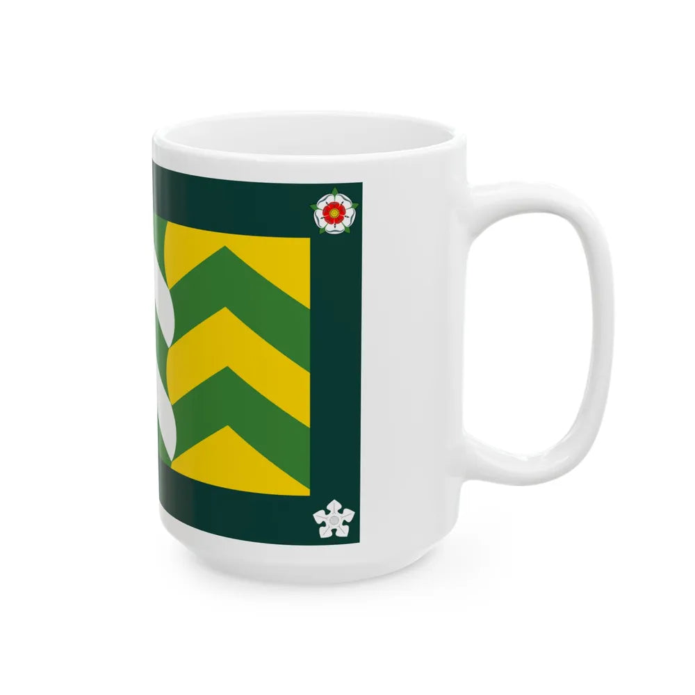 Flag of Cumbria UK - White Coffee Mug-Go Mug Yourself