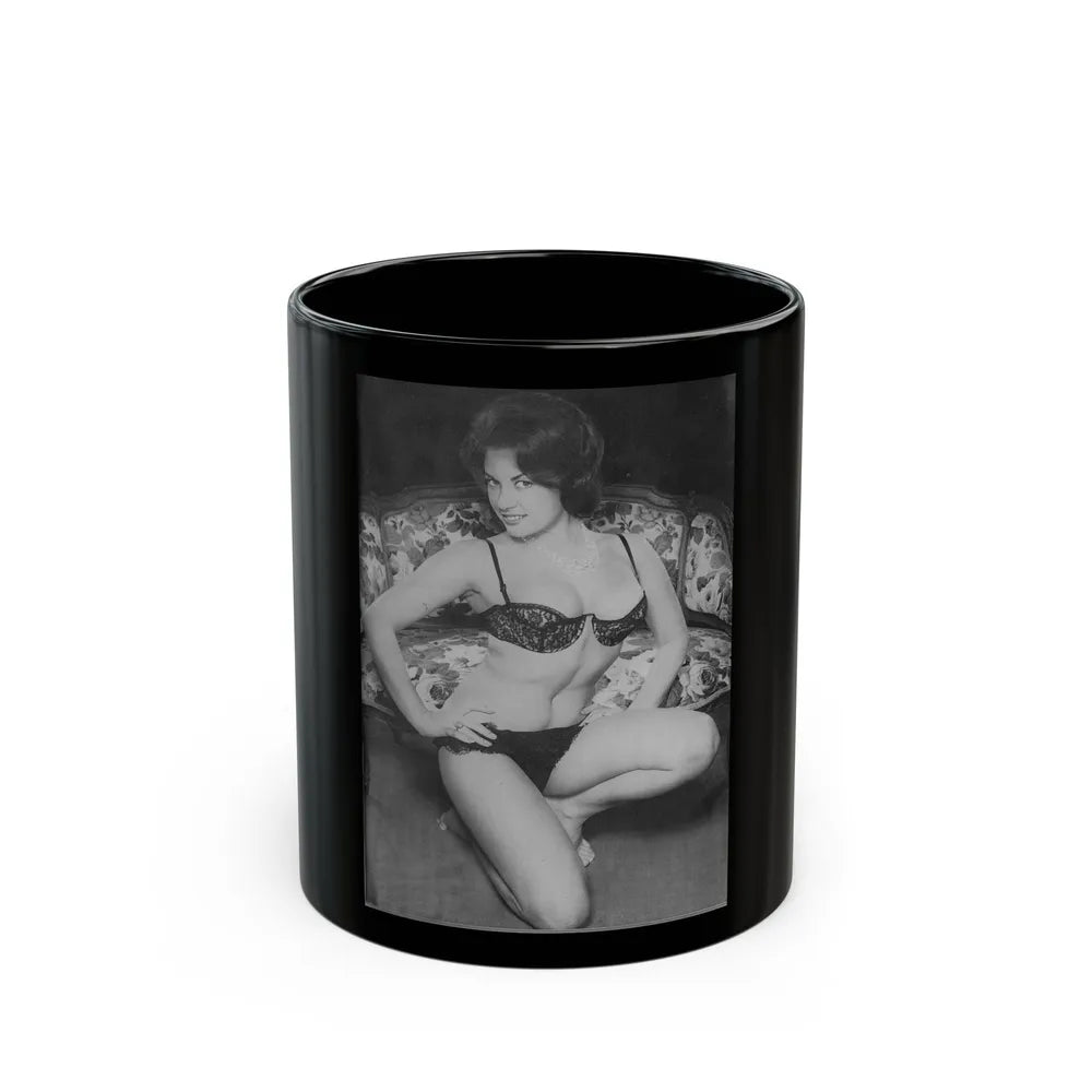 June Palmer #248 (Vintage Female Icon) Black Coffee Mug-11oz-Go Mug Yourself