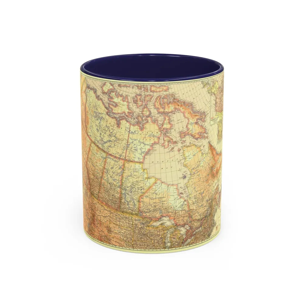 Canada (1936) (Map) Accent Coffee Mug-11oz-Navy-Go Mug Yourself