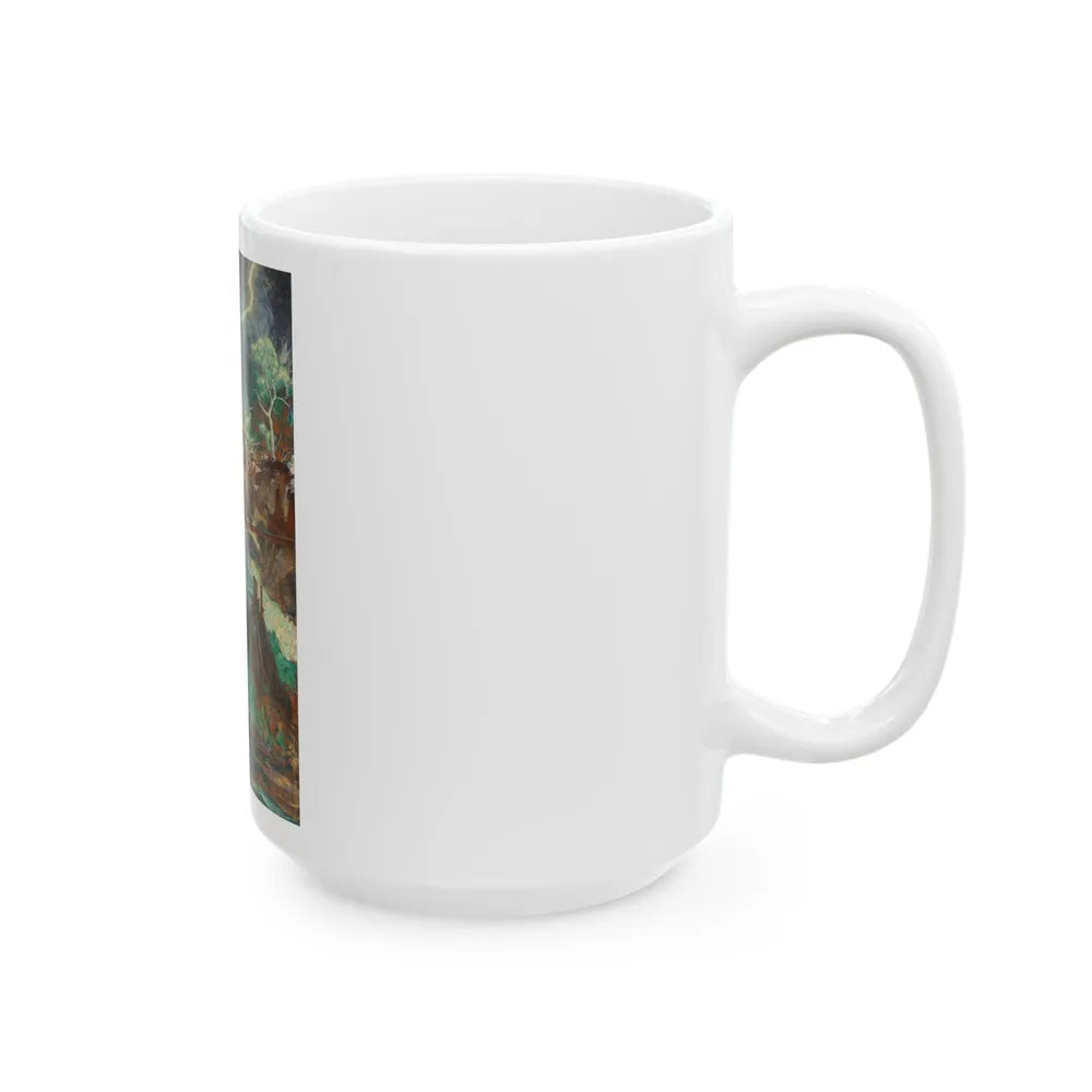 Dawn, Dawn, Dawn, Ticonderoga pencil advertisement, 1932 - White Coffee Mug-Go Mug Yourself