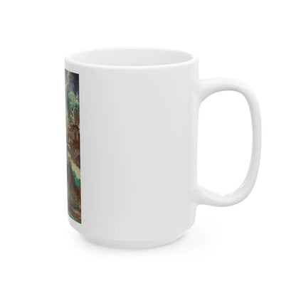 Dawn, Dawn, Dawn, Ticonderoga pencil advertisement, 1932 - White Coffee Mug-Go Mug Yourself