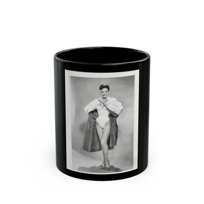 Kathryn Grant #62 (Vintage Female Icon) Black Coffee Mug-11oz-Go Mug Yourself