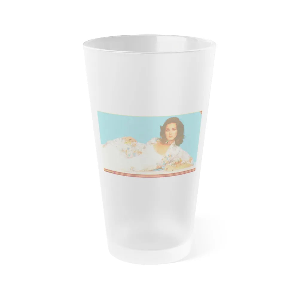 Lynda Carter #26 (Vintage Female Icon) Frosted Pint 16oz-16oz-Frosted-Go Mug Yourself