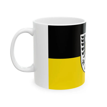 Flag of Alb Donau Kreis Germany - White Coffee Mug-Go Mug Yourself