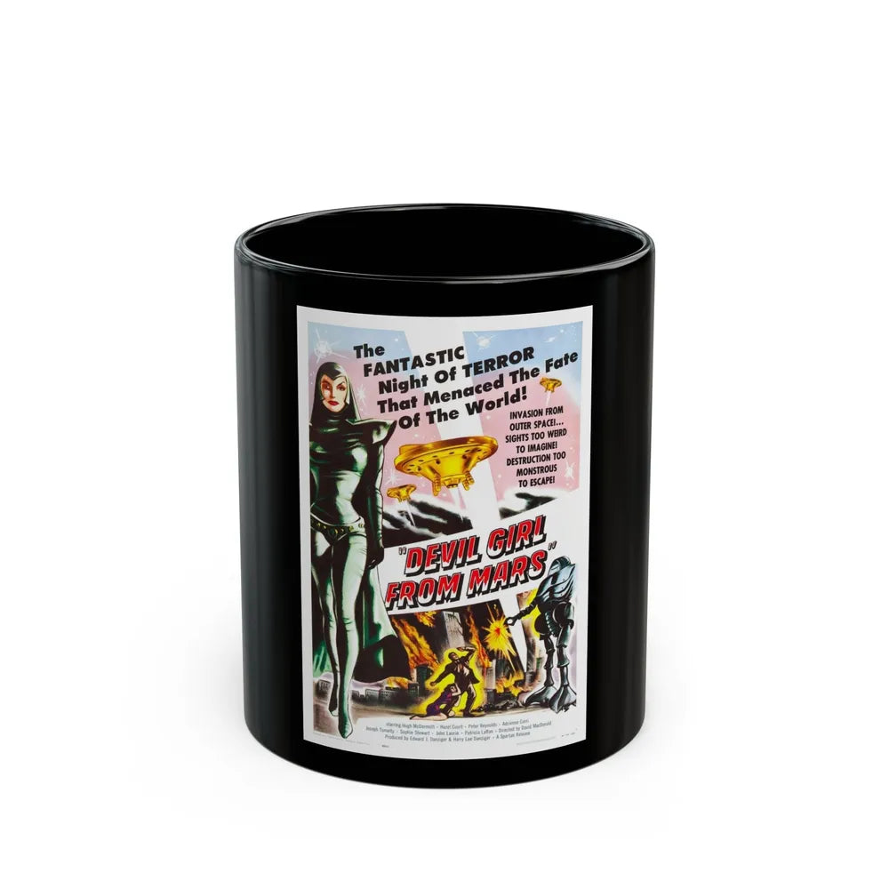 DEVIL GIRL FROM MARS 1954 Movie Poster - Black Coffee Mug-11oz-Go Mug Yourself