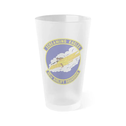 40th Airlift Squadron (U.S. Air Force) Frosted Pint Glass 16oz Default Title - Go Mug Yourself