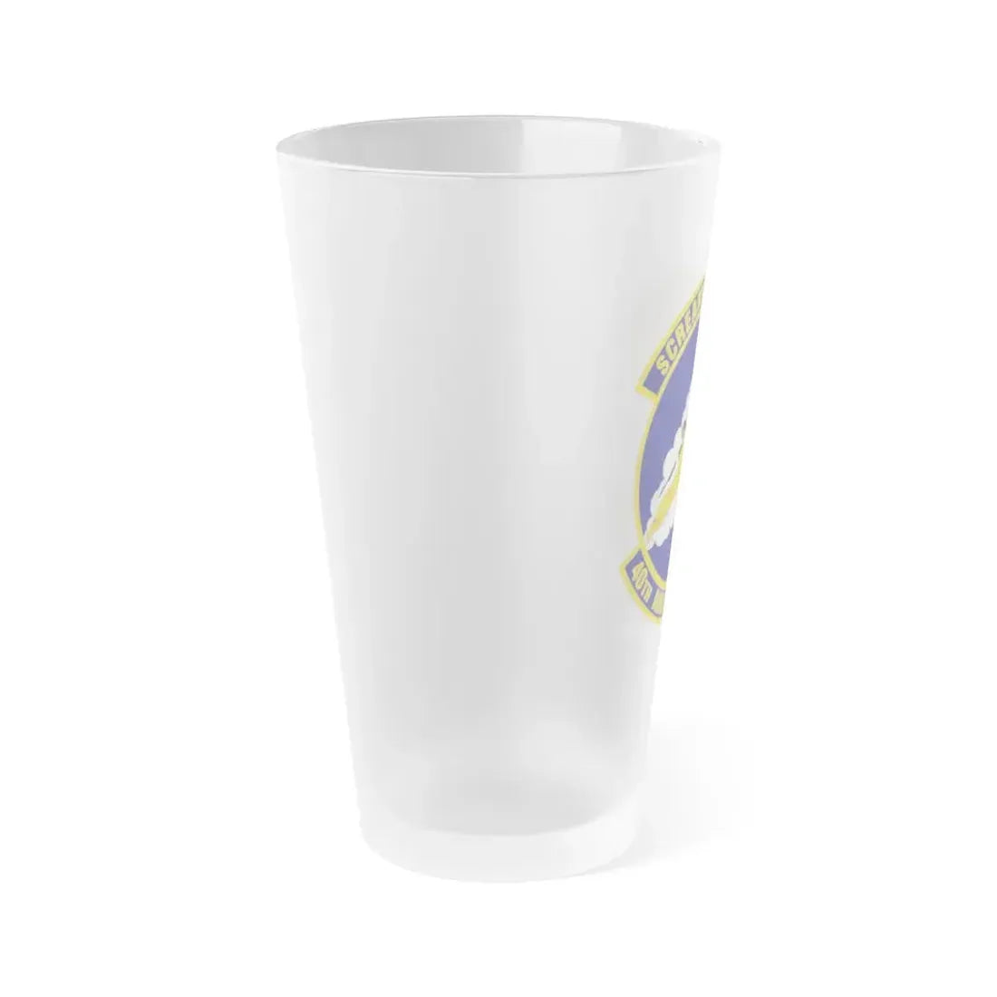 40th Airlift Squadron (U.S. Air Force) Frosted Pint Glass 16oz - Go Mug Yourself