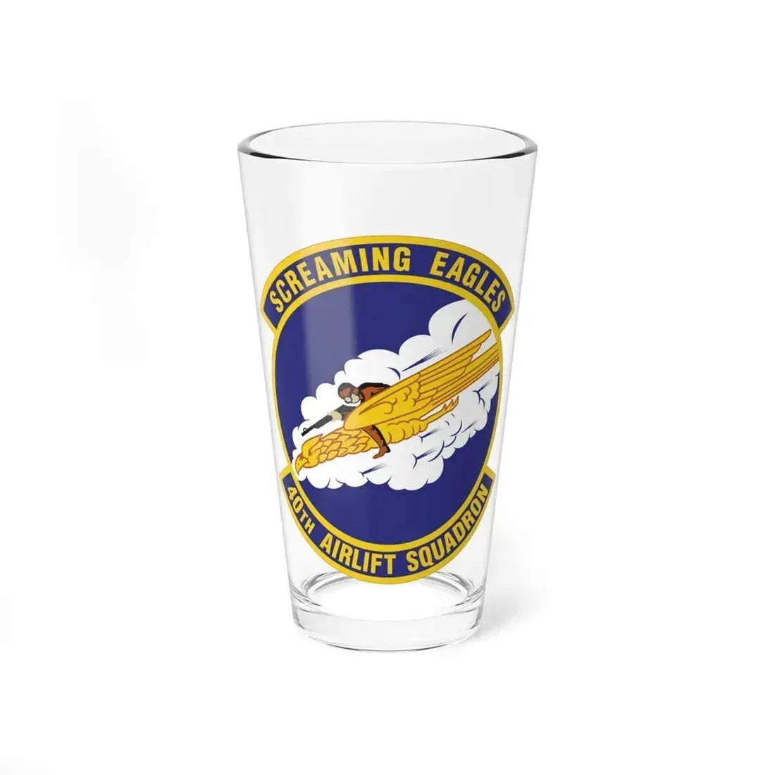 40th Airlift Squadron (U.S. Air Force) Pint Glass 16oz 16oz - Go Mug Yourself